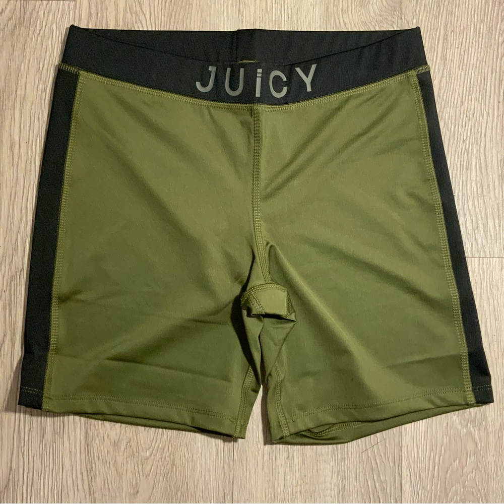 New Juicy Couture Sport Women's Bike Shorts Olive Small